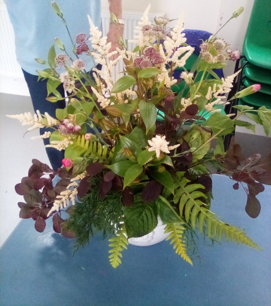 arrangement of garden flower