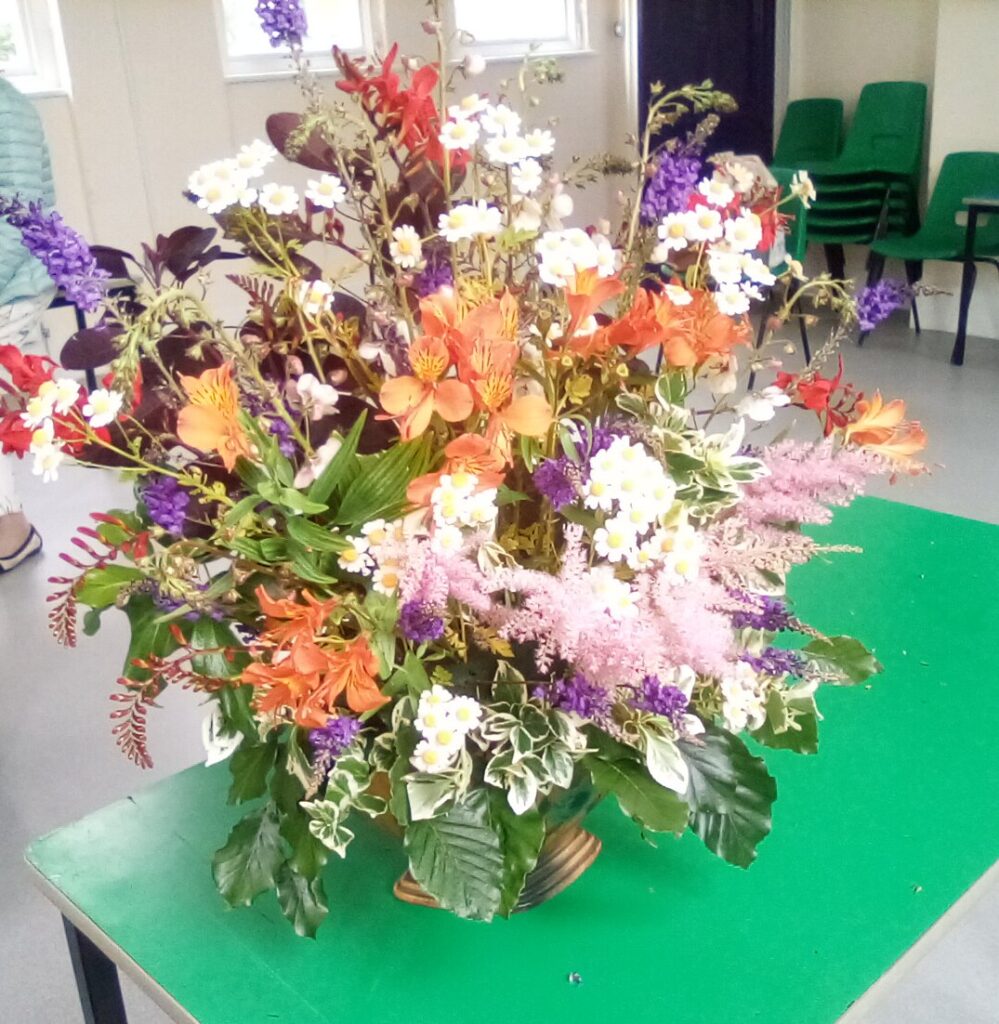 arrangement of garden flower